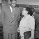 California Eagle editor and publisher Charlotta Bass with actor, singer, and civil rights activist Paul Robeson.